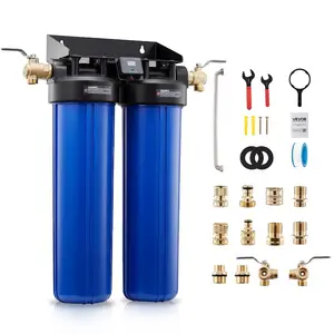 VEVOR Deionized Water System for Car Wash, Spotless Car Wash Water System with 2x 4L DI Resin, Bypass Valve TDS Meter, Spot-Free Deionized Water Filter for Cars RVs Motorcycles Windows