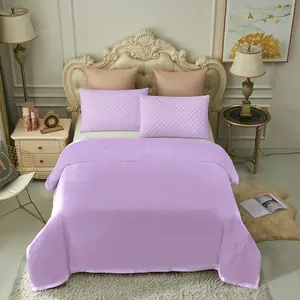 Fleece Plush Blanket - Soft Polyester Bedding in Solid Light Color Design Queen Size 75" x 91" 3.5 LB Warm & Breathable Microfiber Polyester