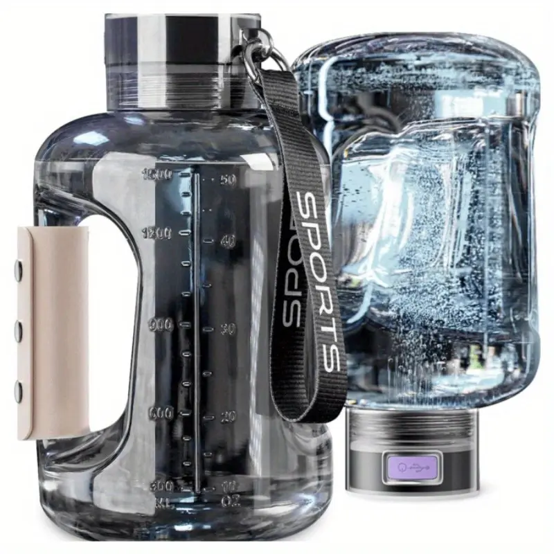 Electric Shaker Bottle, Large 50.72oz Portable Tritan Bottle with Narrow Mouth for Sports & Travel, USB/Battery Powered, Holiday Gifts for Women's Day, Easter & Valentine's Day