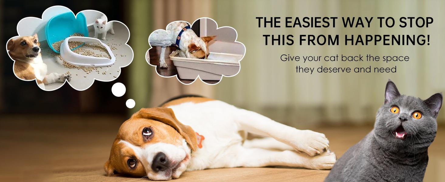 2Pcs Cat Door Holder Latch Larger Cat Door Alternative to Keep Dogs Out of Cat Litter Boxes and Food with 5 Adjustable Sizes Strap 2.5-6" Wide Fast Latch Strap Let's Cats in Easy to Install White