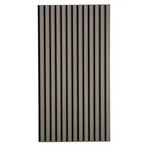 Light Gray Chestnut Half-Round Wood Column Acoustic Sound Panel for Walls
