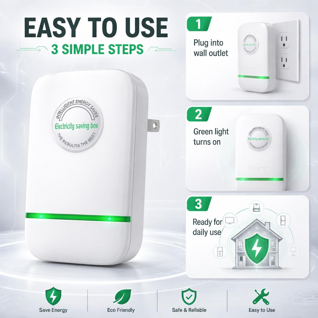 Compact Plug-In Power Box with Indicator Light, Versatile & Energy-Saving Indoor Accessory for Home, Office, and Dorm Use, Convenient,camping essentials, Reliable