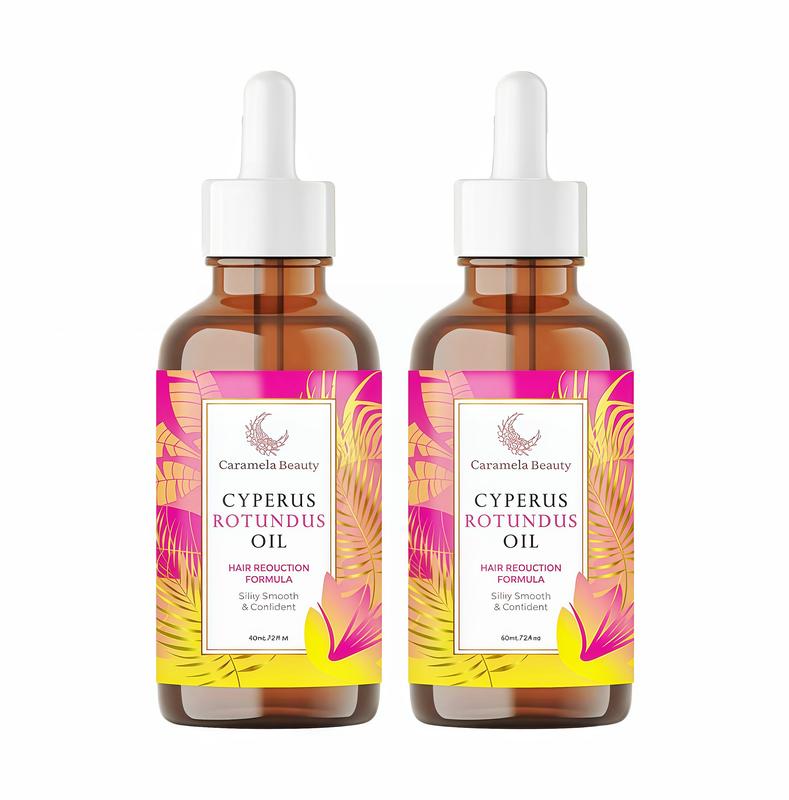 2 Pack Caramela Beauty Cyperus Rotundus Oil for Natural Permanent Hair Reduction,Mild and Non-irritating Body Care Wax,Moisturizing & Soothing for Skin Care Depilatory SL ,Unisex Hair Removal Creamoil , Daily Use Cosmetic Gentle Removal