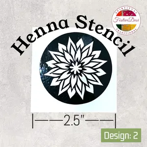 Self-Adhesive Henna Stencil