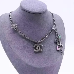 Pre-owned chanel necklace twins