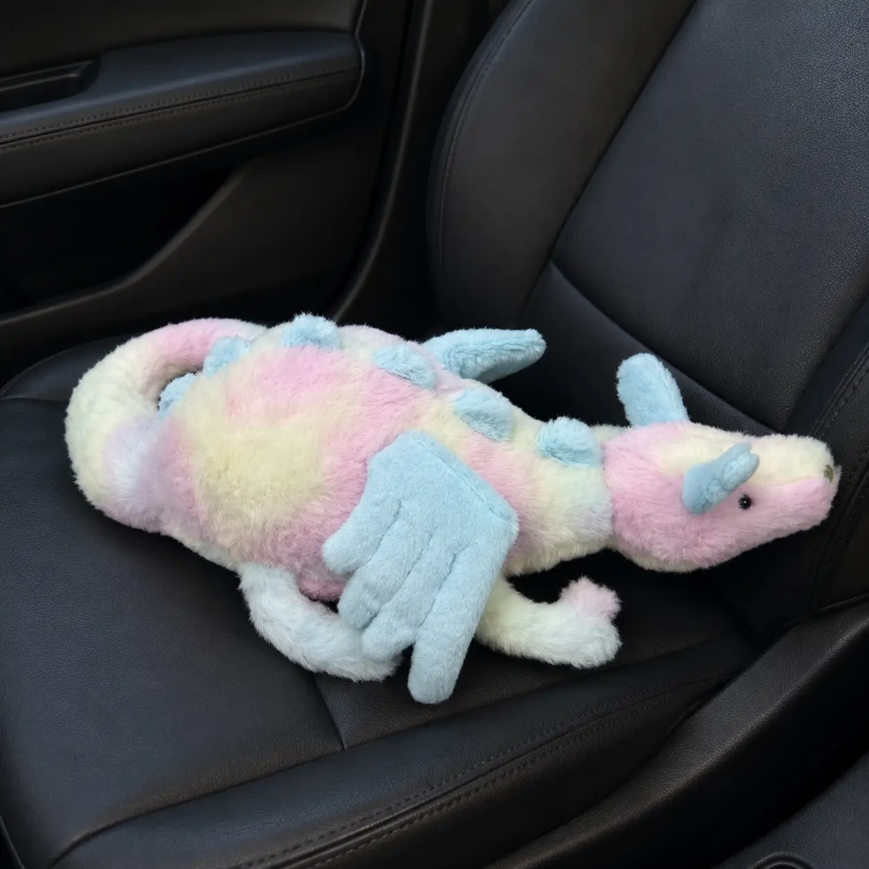 Jellycat 50cm Pastel Rainbow Dragon Plush Toy - Soft Fabric Cuddling Companion for Children, Collectible Plushie