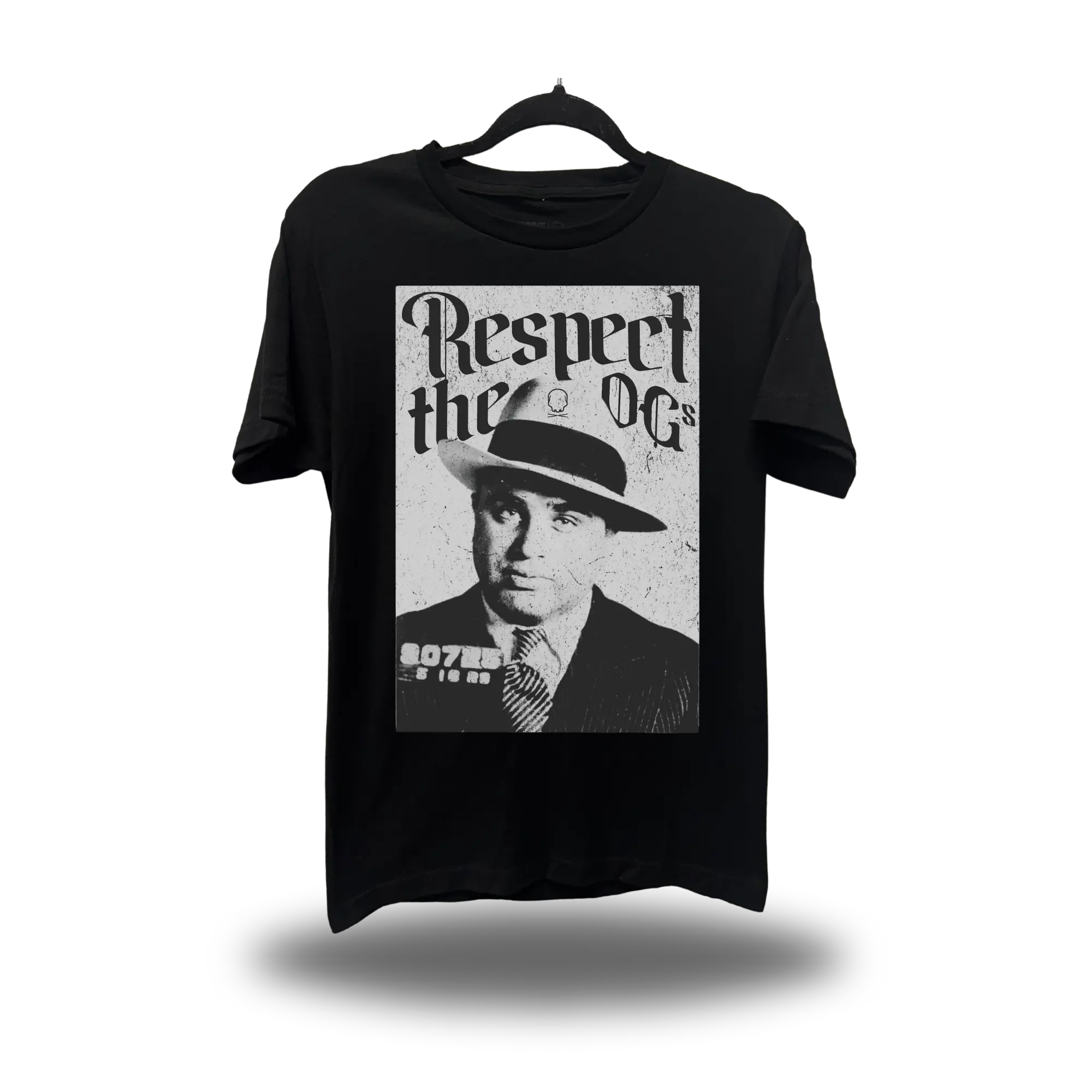 Al Capone Black Classic Tee – Vintage Gangster Graphic T-Shirt, Mafia Streetwear Apparel, Y2K Grunge Fashion, Unisex Cotton Tee, Retro Crime Culture Shirt, Bold Statement Streetwear, Black Graphic Tee