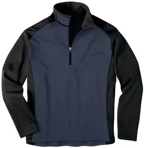 River's End Womens Microfleece Long Sleeve Half-Zip Casual Outerwear Casual - Grey