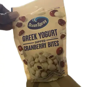 Ocean Spray Greek Yogurt Dipped Cranberry Bites Creamy Probiotic-Rich Heirloom Dairy Cultures for Health Gluten-Free Non-GMO Protein Milky Yoghurt