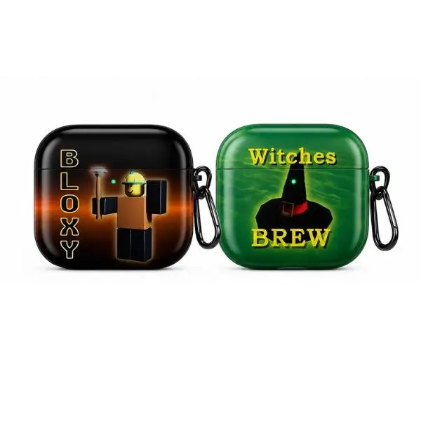 Roblox Bloxy AirPods Case, Witches Brew AirPods Pro Case, Halloween Roblox Earbuds Cover, Protective Case for AirPods Gen 1/2/3/4 & AirPods Pro 1/2/3, , No keychain