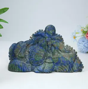 Azurite Malachite Ocean Life Carving