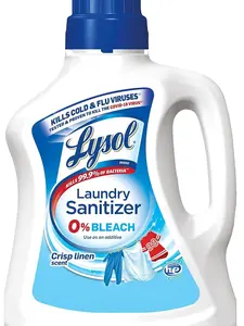 Lysol Laundry Sanitizer Additive, Bacteria-Causing Laundry Odor Eliminator, 0% Bleach Laundry Sanitizer, color, , 90 Fl Oz Crisp Linen