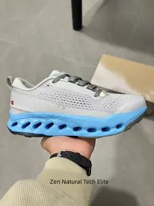 Cool Blue Running Shoes - Breathable Mesh & Lightweight Cloud Cushioning for Summer