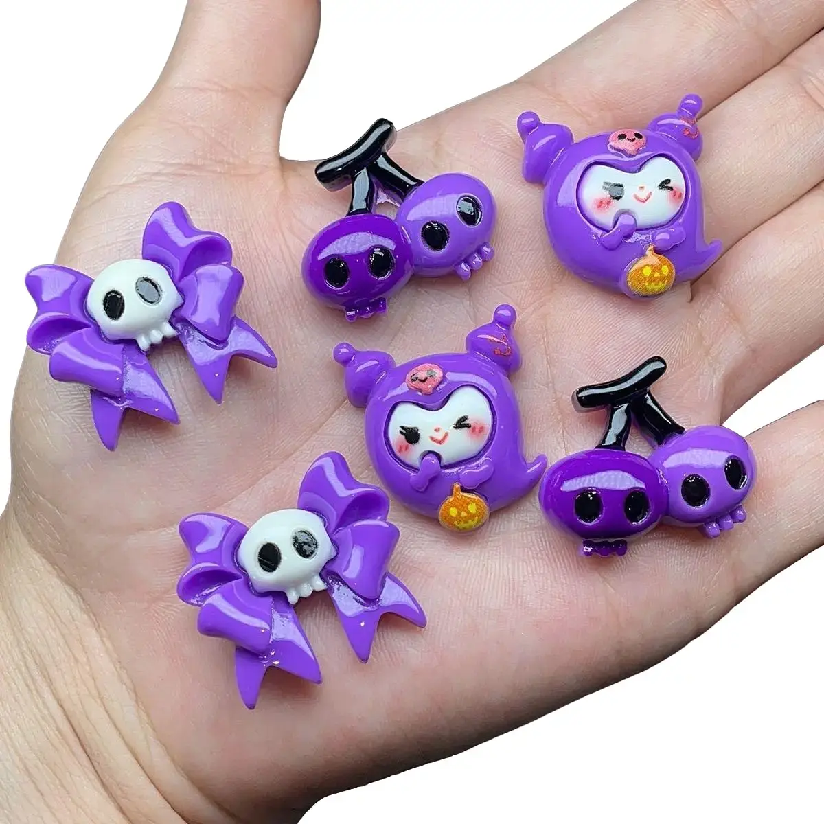 Purple Halloween Charms