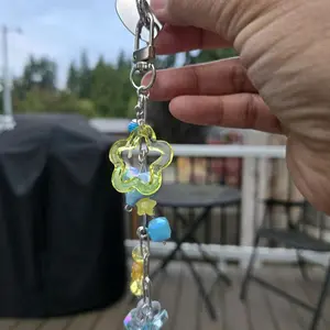 Bow Heart and Star Kindle Charms - Unique Design with Colorful Beads and Chain Attachment