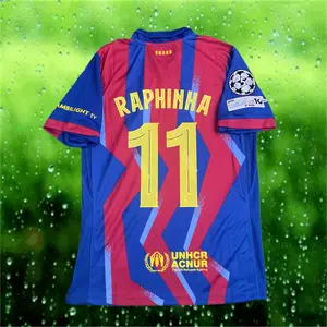 25 26 Season FCB Raphinha 11# Short sleeve Soccer jerseys