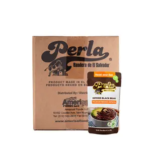 Frijoles NEGROS Refritos Refried Black Beans 14oz Case of 20 High in Beans Product Description Provided
