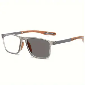 Photochromic Multifocal Reading Glasses, Anti-Blue Light Progressive Eyeglasses, Indoor Outdoor 2-in-1 Eyewear