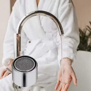 4pcs 22mm Aerator for Sink Insert Filter, Chrome Plated Bubbler with Seal, Ideal for Bathroom and Kitchen Faucets