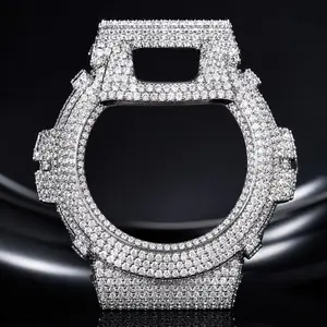 2413 Retro Hip Hop moiss Watch Case, Old School Iced-Out Vibe, Timeless Bezel for Classic Street Style summerwins