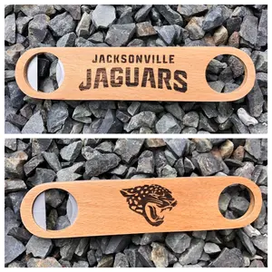 Jacksonville, jaguars, custom wood, laser engraved bottle opener