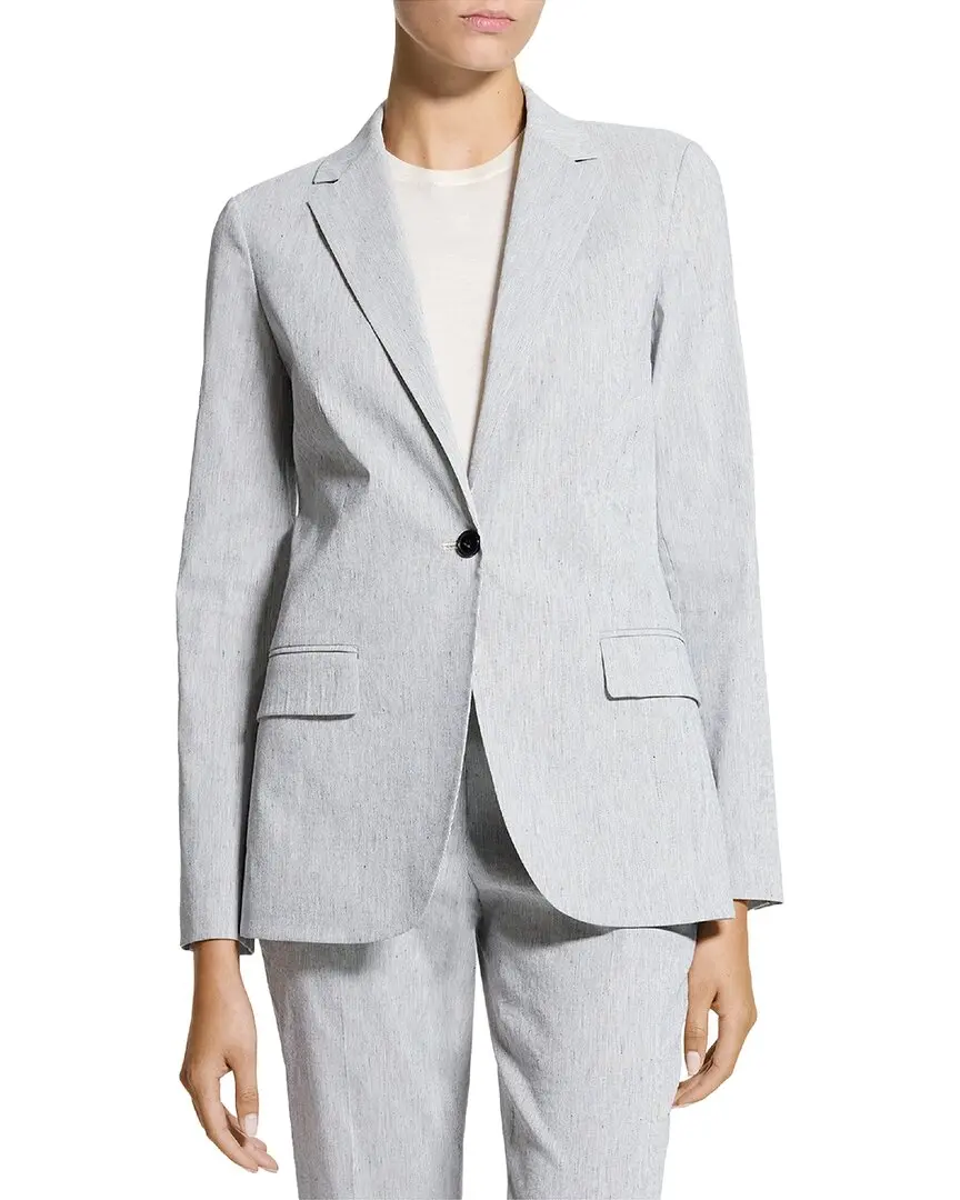 Theory Staple Linen-Blend Blazer