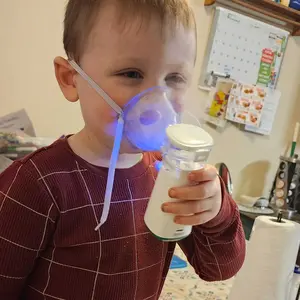 Rechargeable Handheld Nebulizer, 1 Set Adjustable Modes Steam Nebulizer with 2 Masks, Portable Body Care Machine for Home, Office & Outdoor, Body Care Products, Portable Nebulizer