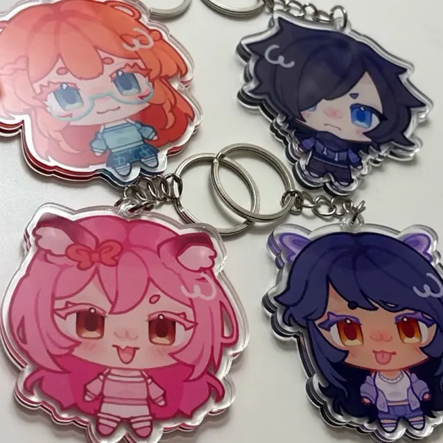 Aphmau Keychains Chibi Kawaii Acrylic Charms - Cute, Durable, And Perfect For Bags, Keys, Or Gifts. Great For Daily Use Or As Thoughtful Little Gifts For Your Friends And Yourself.