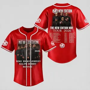 The New Edition Way Tour 2026 Baseball Jersey Shirt