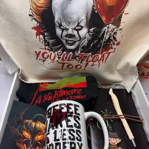 Horror Gift Set for Fans - Tote Bag, Mug, and Cup