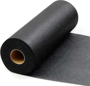 Medium Weight Black Iron-On Non-Woven Fusible Interfacing: 11.6" x 30yd Medium Weight Non-Woven Interfacing Iron On Polyester Single-Sided Interfacing for DIY Crafts Supplies