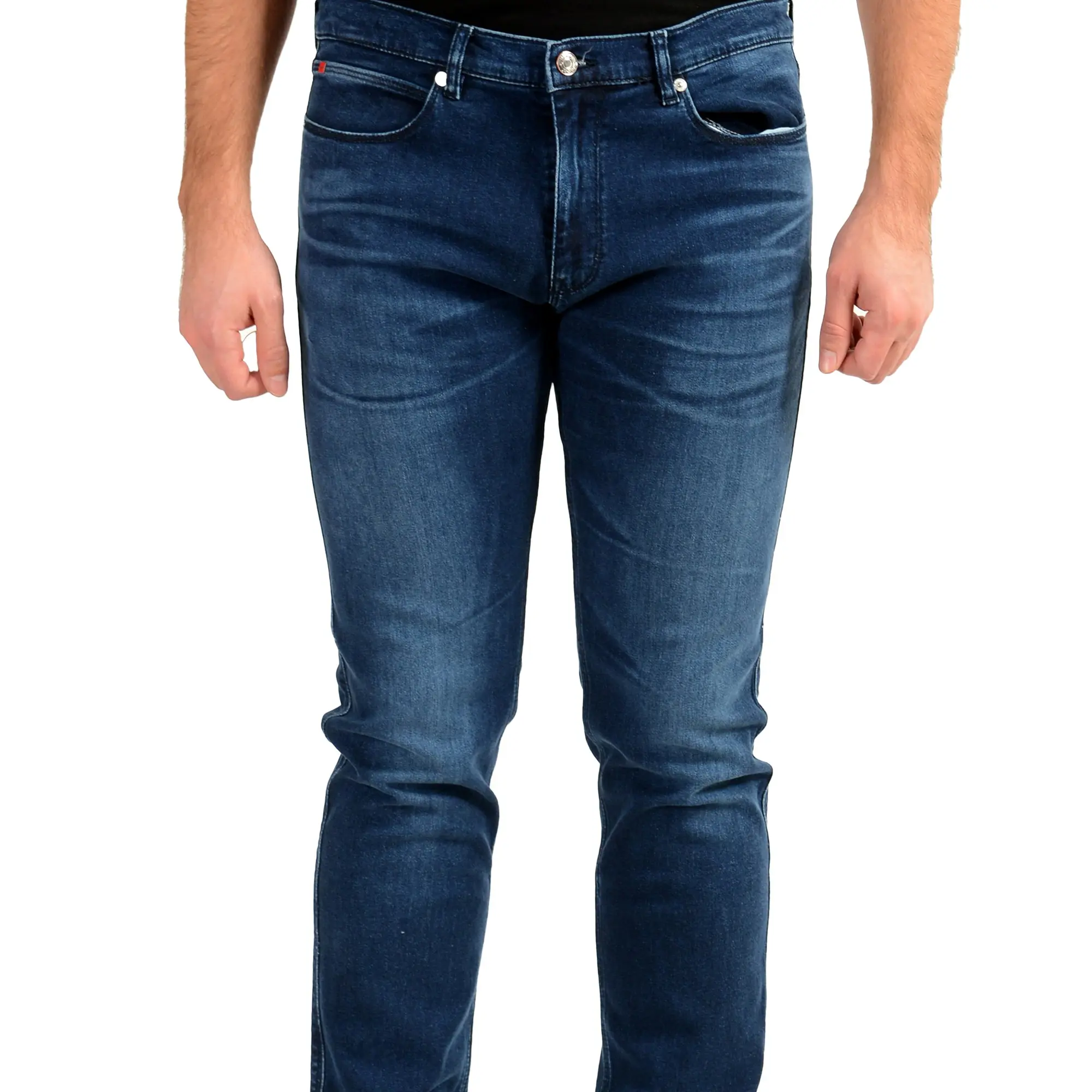 Hugo Boss Men's "Hugo 708" Slim Fit Blue Wash Straight Jeans US 36/32 IT 36/32