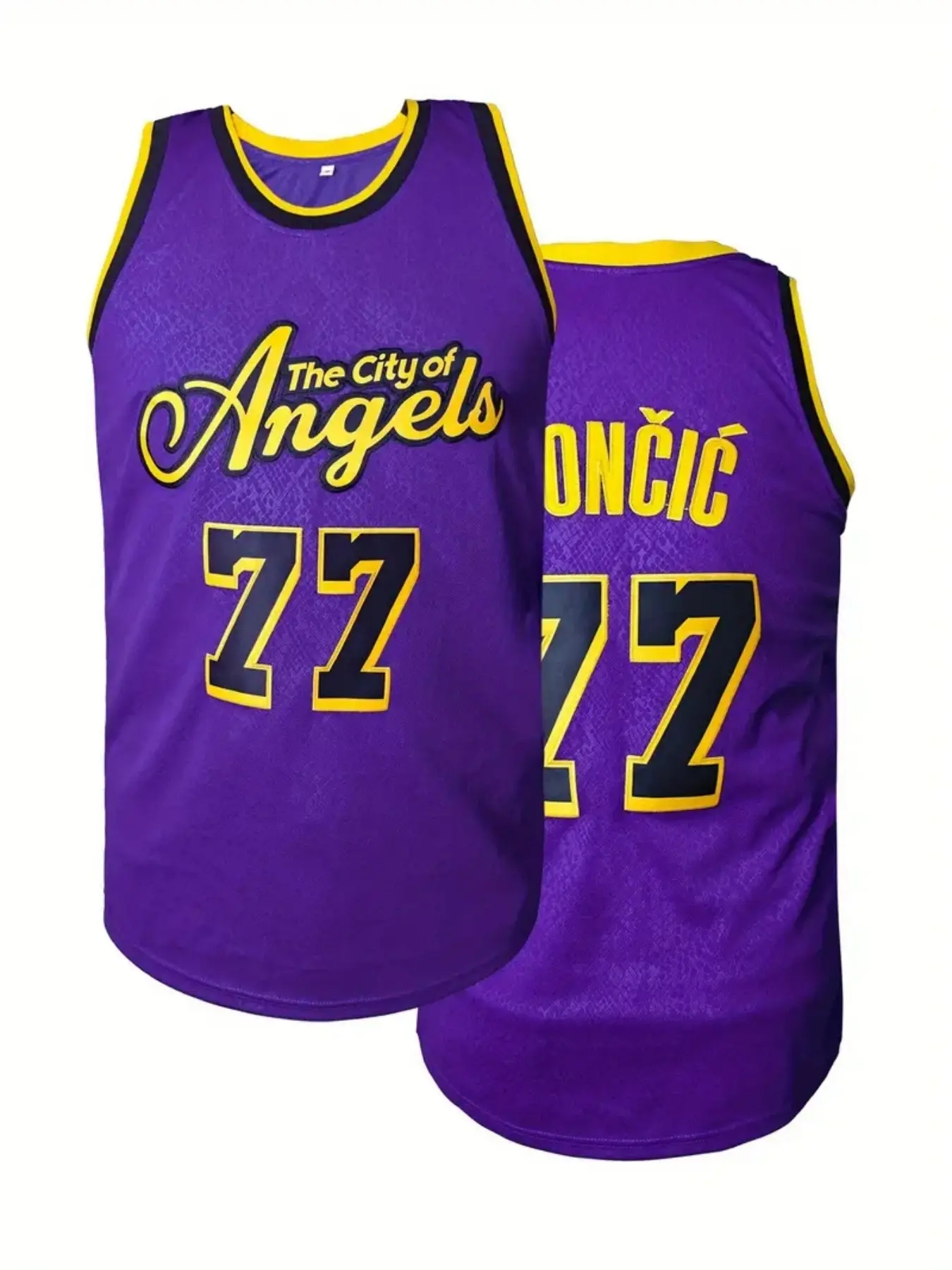 New Basketball Jerseys #77 Purple Jersey Sewing Embroidery Outdoor Sports High-quality Vest Breathable Tank Top Workout Tops Athletic Active Tops Casual Sporty Top