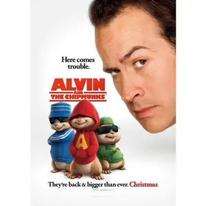 ALVIN AND THE CHIPMUNKS - 13.5"x20" Original Promo Movie Poster MINT 2007