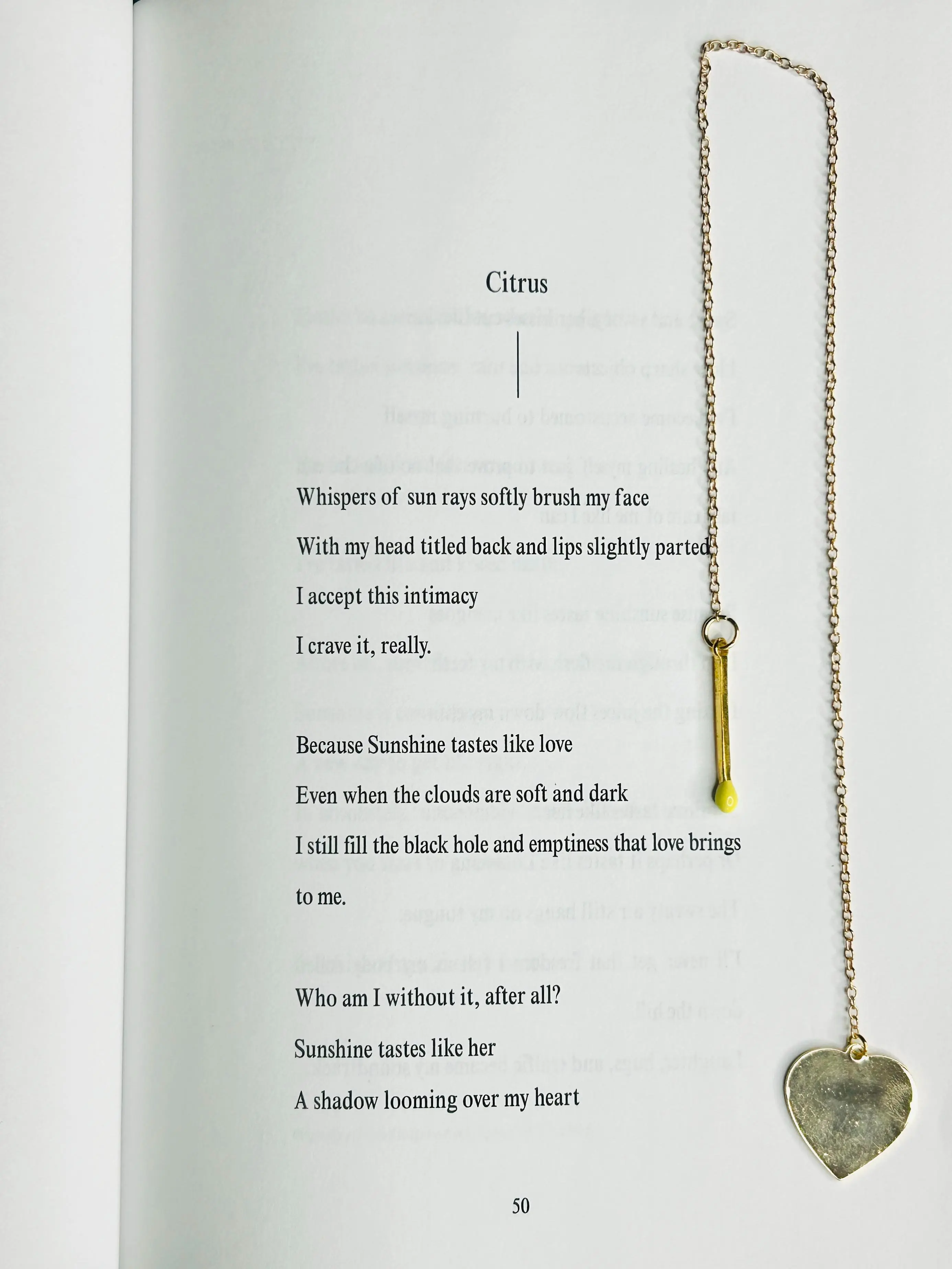 IGNITE - HER Gold Chain Charm Bookmark Yellow Match Elegant Minimalist Design Secure Fit for Books Lightweight Luxury Reading Accessory