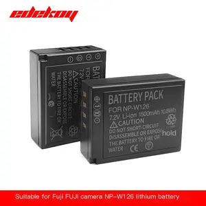 EDEKOY 2 Battery for Fujifilm NP-W126 & FinePix HS33EXR, HS50EXR, X-T100, X-T200, X100F, X100V, X-A10, X-E2S, X-E3, X-E4, X-Pro2, X-Pro3, X-T1, X-T2, X-T3, X-T10, X-T20, X-T30, X-T30 II   Vlog kit Camera