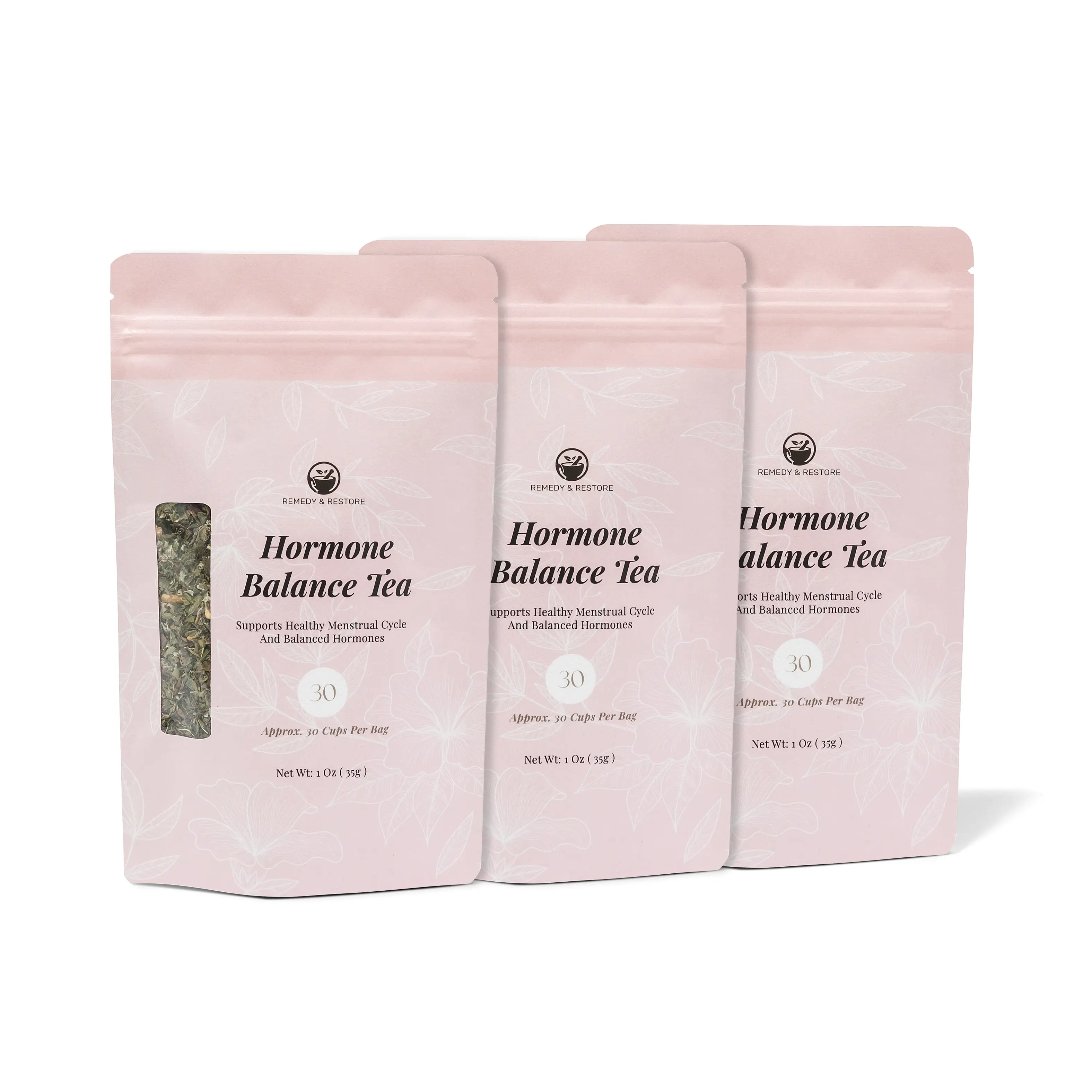 Hormone Balance Tea (3-Pack) – Supports PCOS, Hormonal Imbalances, Fibroids & Reproductive Health by Remedy & Restore