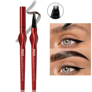 Waterproof Micro Eyebrow Pencil, naturally fills brows without smudging. New design for easy use, creates natural hair-like brows perfect for everyday makeup.