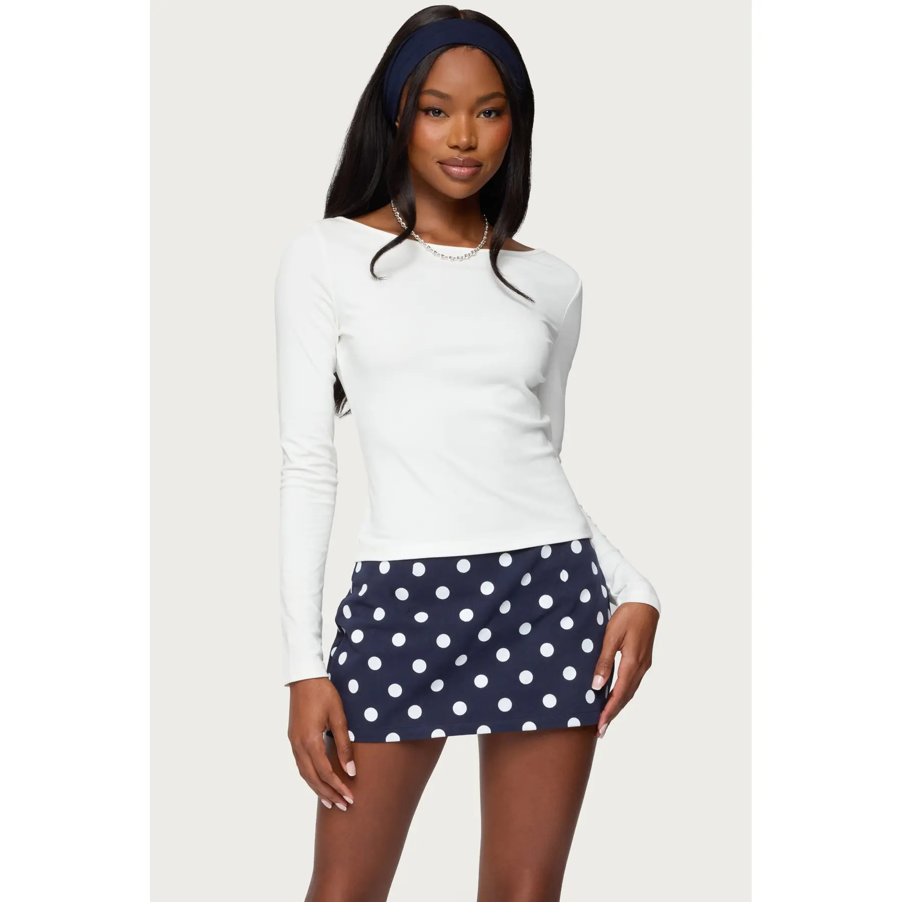 Savi Boat Neck Long Sleeve Top