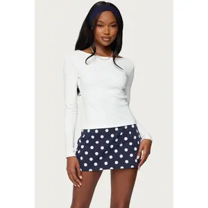 Savi Boat Neck Long Sleeve Top