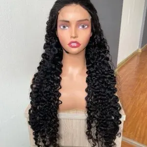 Realistic Vietnamese Curly Human Hair Wig with HD Lace, Preplucked Hairline, 180%