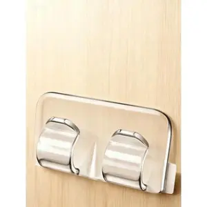 40Pcs Clear Outdoor Light Hooks with Waterproof Adhesive - Heavy Duty Sticky Clips for Hanging String Lights - Reusable Cord Holders for Christmas and Patio Lighting