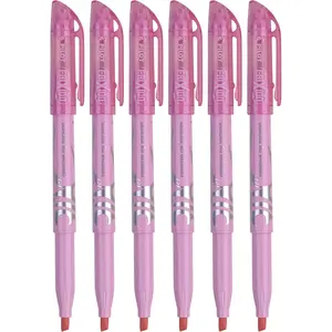 Pilot FriXion Pastel Erasable Highlighter, Chisel Tip, Pink Ink, 6 Count