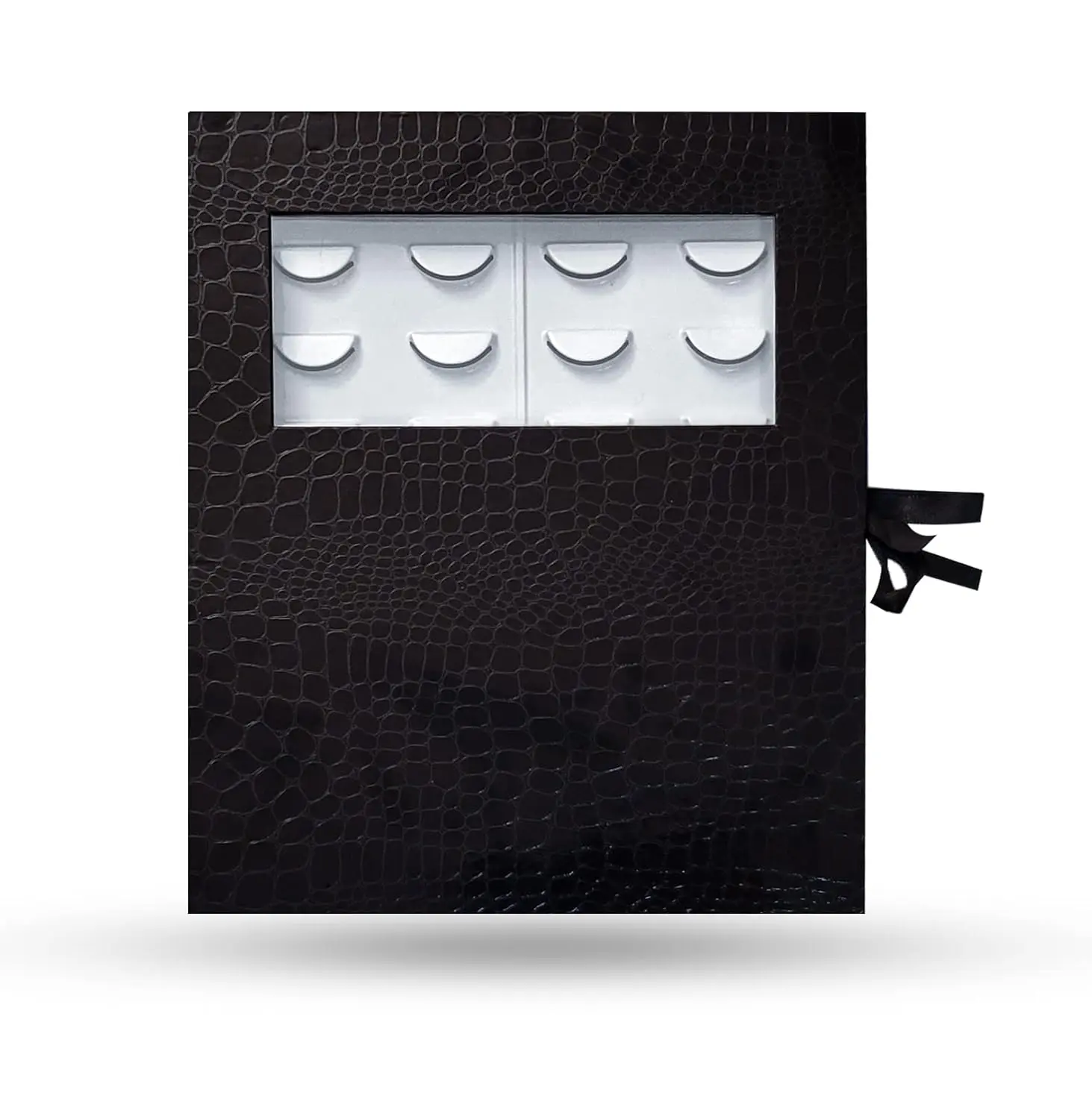 Coiffure Extensions 16 Pair Portable Magnetic Eyelash Storage Book Holds 32 Lashes Durable Plastic Tray Clean Dry Protection for Beauty Enthusiasts