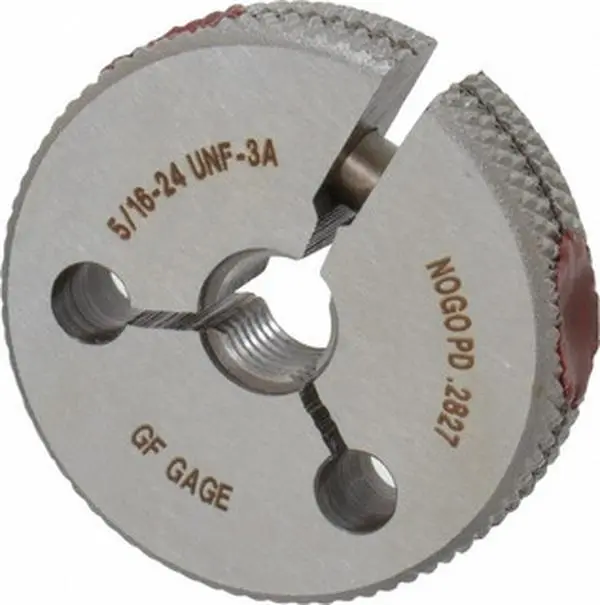 GF Gage Threaded Ring Gage - 5/16-24 UNF Thread, No Go Class 3A, Part Number R0312243ANK