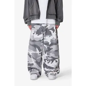 mnml Mega Baggy Pants - Snow Camo