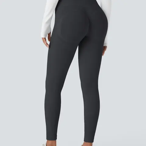 TCVC Women's high waisted hip lifting yoga pants, fitness running cycling daily sports pants, hip lifting yoga pants, shaping and slimming, breathable and quick drying, suitable for home wear during fitness running, suitable for spring and summer wear
