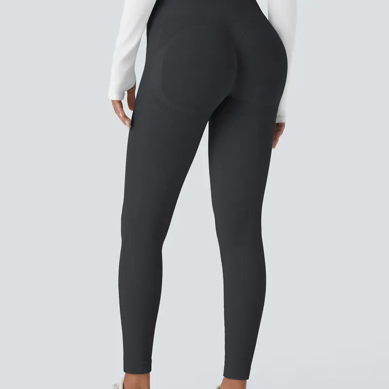 TCVC Women's high waisted hip lifting yoga pants, fitness running cycling daily sports pants, hip lifting yoga pants, shaping and slimming, breathable and quick drying, suitable for home wear during fitness running, suitable for spring and summer wear
