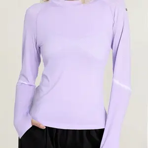 Women's Long Sleeve Workout T-shirt for Gym and Fitness - Womenswear, Top