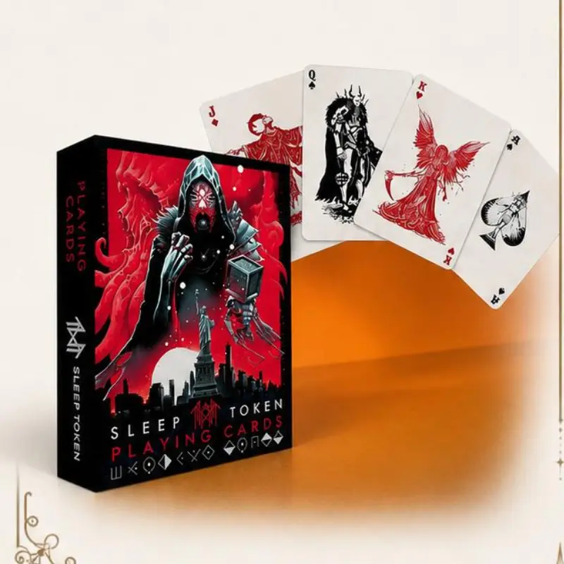 Sleep Token Poker Card Game | Rock Band Collectible Playing Card Deck | Gothic Ideal Gift for Gamers and Fans